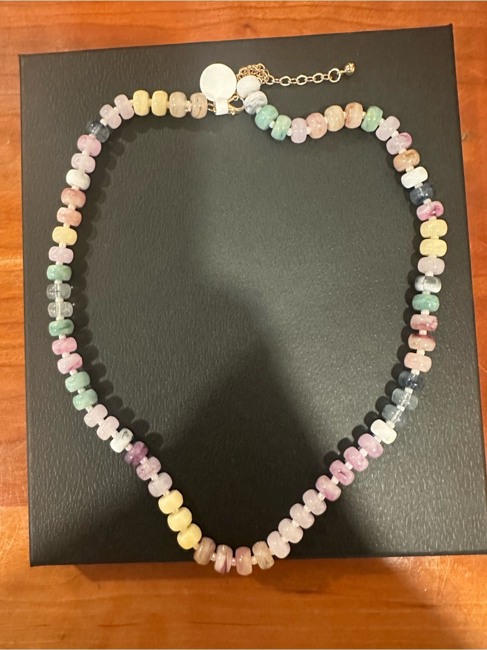 Fun, Pastel Multicolor Bead Necklace. Perfect For Summer